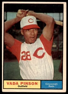 $5.49 • Buy 1961 Topps Vada Pinson  VG+ Cincinnati Reds #110