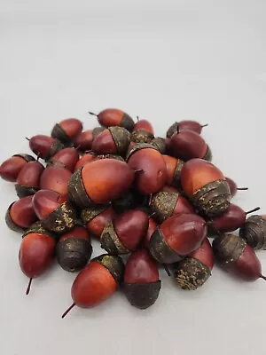 Faux Red Acorns Fall Autumn Oak Tree Centerpiece Decor HARVEST THANKSGIVING • $19.95