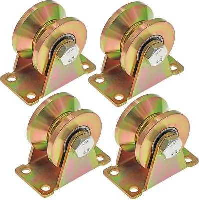 Skelang 4 Pcs 50mm V-Groove Wheel Sliding Gate Track Roller With  • £29.82