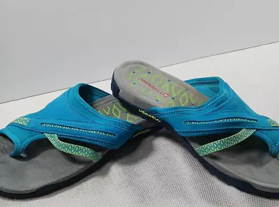 Merrell Terran Slide II Sandals Women's Size 10 Blue Teal • $19.99