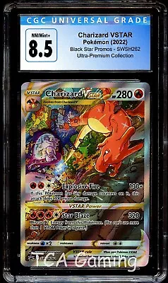 CGC 8.5 NM-MINT+ Charizard VSTAR SWSH262 FULL ART HOLO PROMO Pokemon Card • $21.99