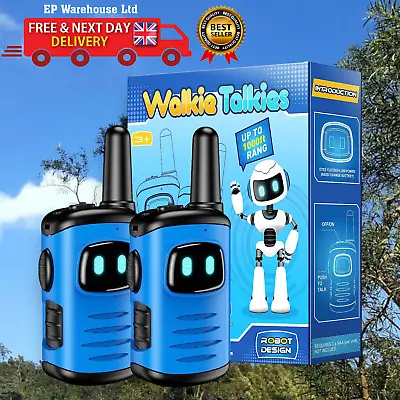 Walkie Talkie Kids Toys For 3-12 Year Old Boy Gift 5 6 7 8 Blue Outdoor Toys UK • £24.99