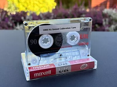 3000 Hz (3 KHz) Speed Calibration Tape For Cassette Deck Or Walkman (Maxell) • £5.99