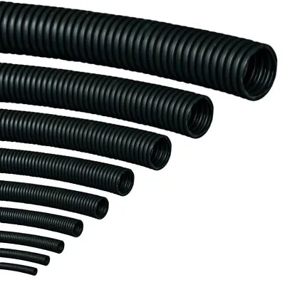 AUPROTEC Corrugated Tube Wire Loom Conduit ID 4.5 - 50mm Cable Protection Sleeve • £1.41