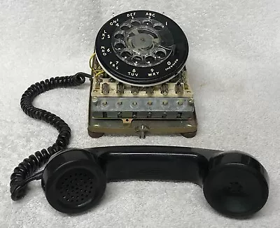 Vintage 1970s NORTHERN ELECTRIC NE-564 Multi-Line BLACK Rotary Dial Desk Phone • $16.99