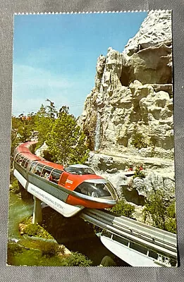 Tomorrowland Disneyland CA 1960s Postcard Monorail Bobsled Run Matterhorn • $15