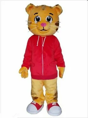 $149 • Buy TOP SELLING Cute Daniel The Tiger Red Jacket Cartoon Character Mascot Costume