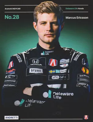 2024 Marcus Ericsson Delaware Life Honda Dallara Indy Car Hero Card • $4.99