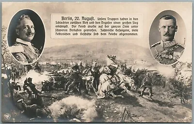 Wwi Era German Kaiser Wilhelm Military Battle Antique Real Photo Postcard Rppc • $14.99