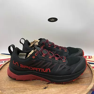 La Sportiva Mens Jackal Trail Running Shoes Sneakers Black Poppy Red Size 11.5 • $59.99