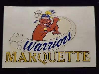 Rare Vintage 1950s Marquette University  Warriors Indian Mascot Decal. NOS • $18