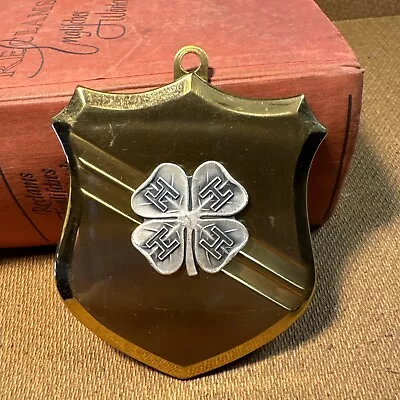 VINTAGE 4 H LEAF CLOVER 4H CLUB LEADERSHIP GOLD AND SILVER Tone PLAQUE Gift • $9.99