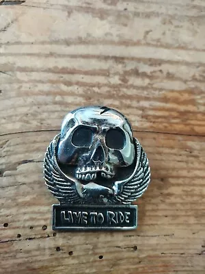  Live To Ride Motorcycle Vest Lapel PIN Metal Button Badge  • $10