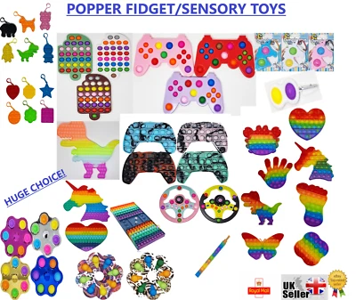£3.25 • Buy Fidget Popper Push Bubble Sensory Toy AnxietyStress Autism ADHDRelief Adult Kids