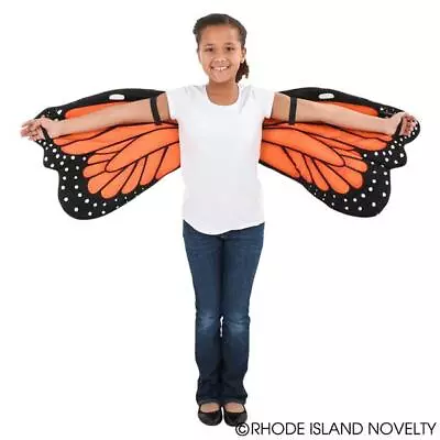 Plush Monarch Butterfly Wings Halloween Or Play Child Costume Accessory - 48  • $21.99