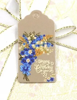 £1.70 • Buy Kraft Paper 'HAPPY BIRTHDAY TO YOU' Gift Tags Scallop Labels SMALL 4x2cm
