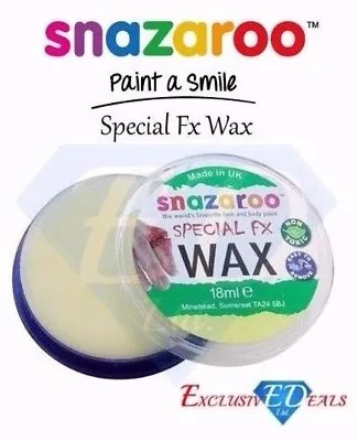 Snazaroo 18ml Special FX Wax - Fake Wounds Scars Warts Fancy Dress - Brand New • £3.85
