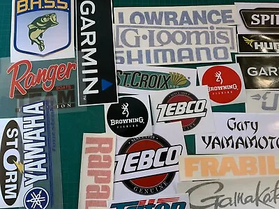 $25.99 • Buy 25 Stickers Fishing Decals  LOT Of Brand Premium  Quality Stickers