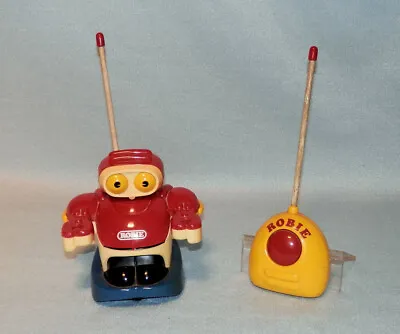 Vintage ROBBIE ROBOT Battery Operated Remote Control RC Toy. Radio Shack VIDEO • $15.99
