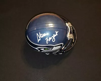 Seattle Seahawks Steve Largent Signed Mini Helmet COA  • $69.99