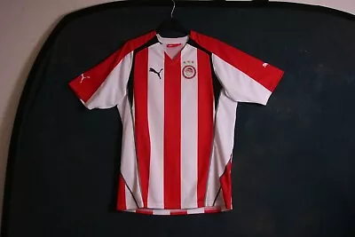 Olympiacos Large 2005 2006 Home Football Shirt Jersey Top • £22