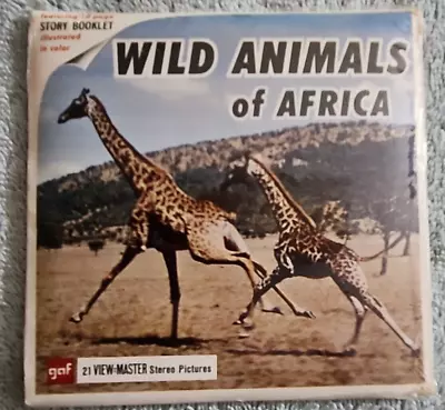 View-master Wild Animals Of Africa B-618 Complete With Booklet  Plastic Seal A3 • $9.99