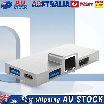 $33.99 • Buy USB3.0 Expansion Dock Hub HDMI-compatible Docking Station For Surface Pro X/9/8