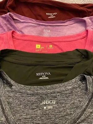 Lot Of Various Colors Size Medium V Neck Women Shirts Merona Ana Bcg Xersion  • $12