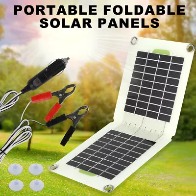 Solar Panel Kit 12V IP65 Waterproof Solar Charger Portable Foldable Solar PlxVW • £18.23