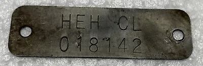 1966 Comet Fairlane 390 Gt 4 Speed Toploader Transmission Id Tag Heh Cl • $45