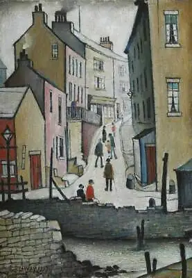 £21.99 • Buy Ls Lowry Old Street Distance 20x30 Inch Framed Canvas - Wall Art Covering Deco
