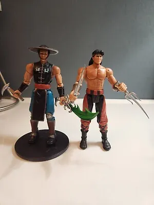 Mortal Kombat Shaolin Monks Kung Lao & Liu Kang Figures Midway Jazwares • $75