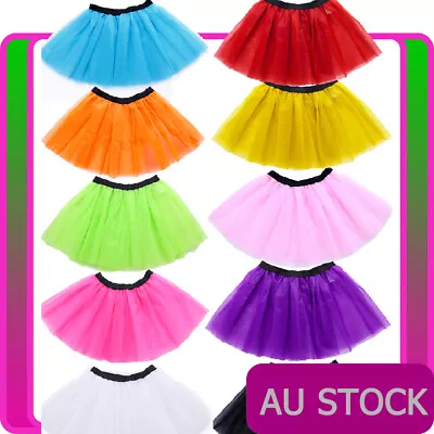 Ladies Tulle Tutu Petticoat Skirt Dress 80s Party Costume Ballet Girls Dance • $16.99