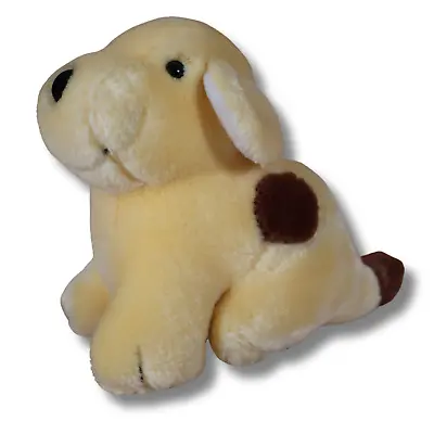 Vintage Spot Yellow Puppy Dog 5  Plush Stuffed Animal Toy 1993 EDEN Eric Hill • $10.99
