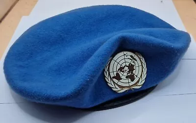 UN United Nations Blue Beret With Enamel Beret Badge Medium • £9.99
