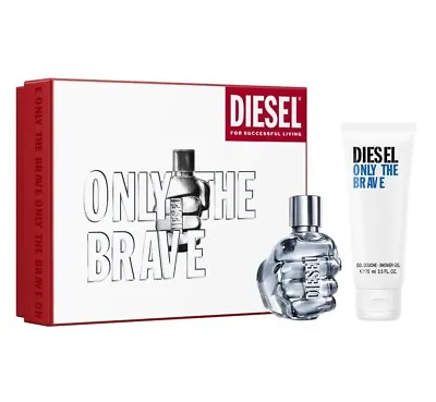 £51.45 • Buy Diesel Only The Brave For Men - Gift Set With 50ml EDT Spray & 75ml Shower Gel
