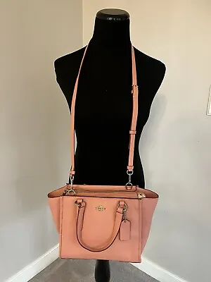 $125 • Buy COACH Crosby Mini Carryall Pink New Without Tags
