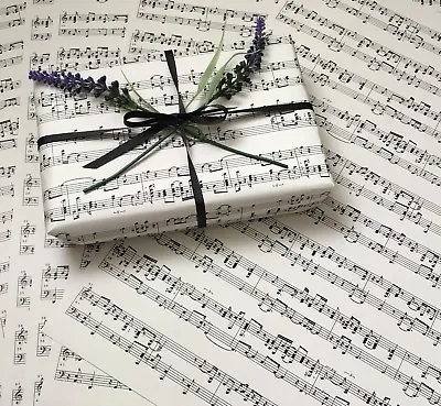 £3.50 • Buy 6 X SHEETS OF MUSIC PAPER IN CREAM A3 SIZE - CRAFT OR WRAPPING PAPER