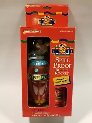 1995 Vintage Mickey Mouse Rocket Space Bubbles Toy  • $22.99