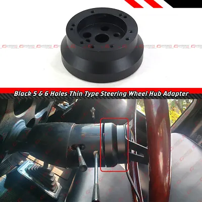 For Gm Chevy Flaming River Ididit Black 5 & 6 Holes Steering Wheel Hub Adapter  • $30.99