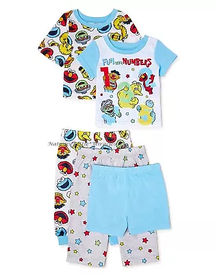 5 Piece Sesame Street Pajamas Set Boys Girl Size 18M 2 3 4 5T Toddler Summer NWT • $22.95