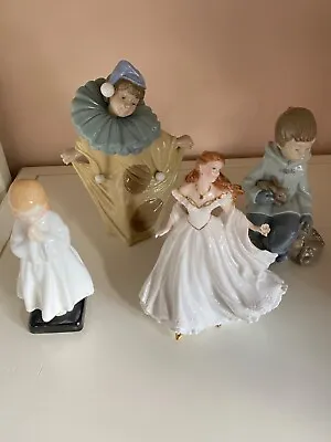 £25 • Buy 4 Figurines Bundle Collection Ornaments Nao, Royal Doulton, Royal Worcester
