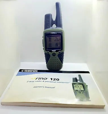 $99.99 • Buy Garmin Rino 120 Handheld GPS Navigator / 2-Way Radio -Tested/ Working