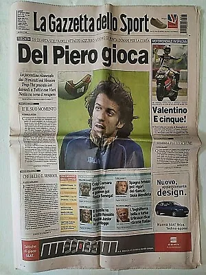 Sports Gazetta June 17 2002 World Cup Del Piero Valentino Rossi Ronaldo • £8.52