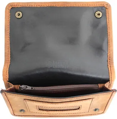 Quality Full Grain Vintage Leather Tobacco Pouch Style: 12035 BROWN Compact Size • $29.99