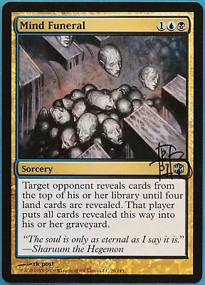 Mind Funeral Alara Reborn NM Blue Black Uncommon SIGNED CARD (295184) ABUGames • $5.19