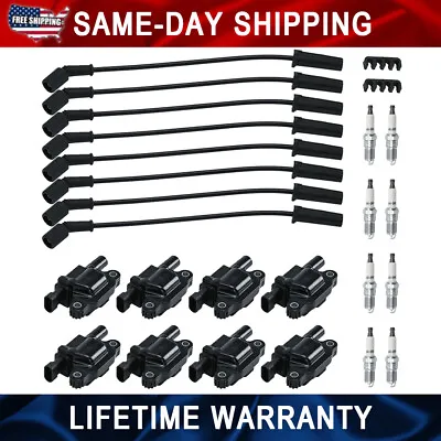 Spark Plugs And Wire And Coil Packs Ignition Coil Set For GM 4.8 5.3 6.0 6.2 7.0 • $123.50
