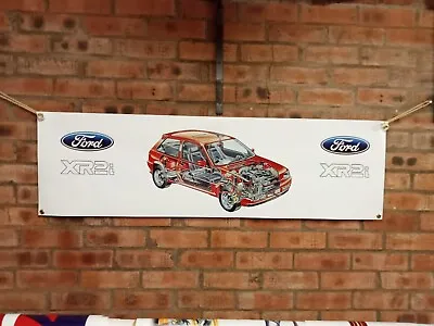 Ford Fiesta XR2I MK3   Large PVC WORK SHOP BANNER Garage • £16
