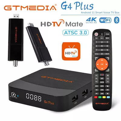 4K UHD ATSC 3.0 Digital TV Tuner Android Media Player Voice Control Smart TV Box • $109.99