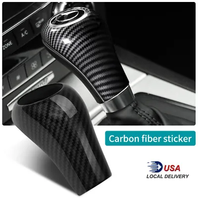 Carbon Fiber Gear Shift Knob Cover Interior Trim For Mercedes-Benz W204 C Class  • $11.04